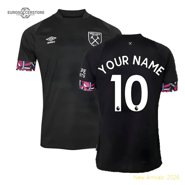 2022-2023 West Ham Away Shirt (Kids) (Your Name)-Football Shirts Shop