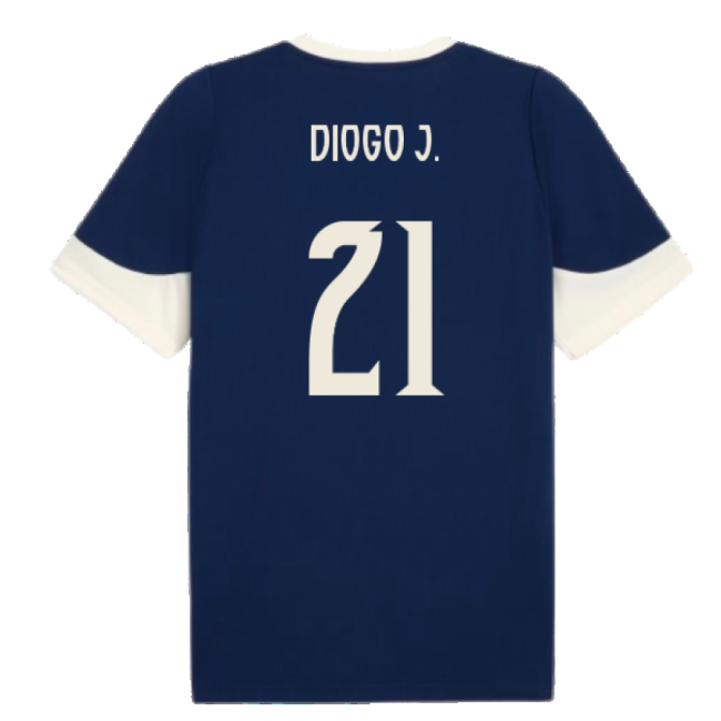 2025-2026 Portugal Training Jersey (Persian Blue) (Diogo J. 21)-Football Shirts Shop