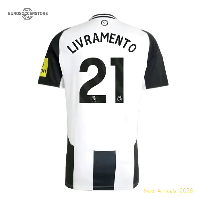 2024-2025 Newcastle Home Shirt (Livramento 21)-Football Shirts Shop