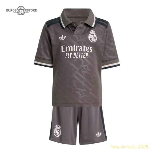2024-2025 Real Madrid Third Mini Kit (Bellingham 5)-Football Shirts Shop