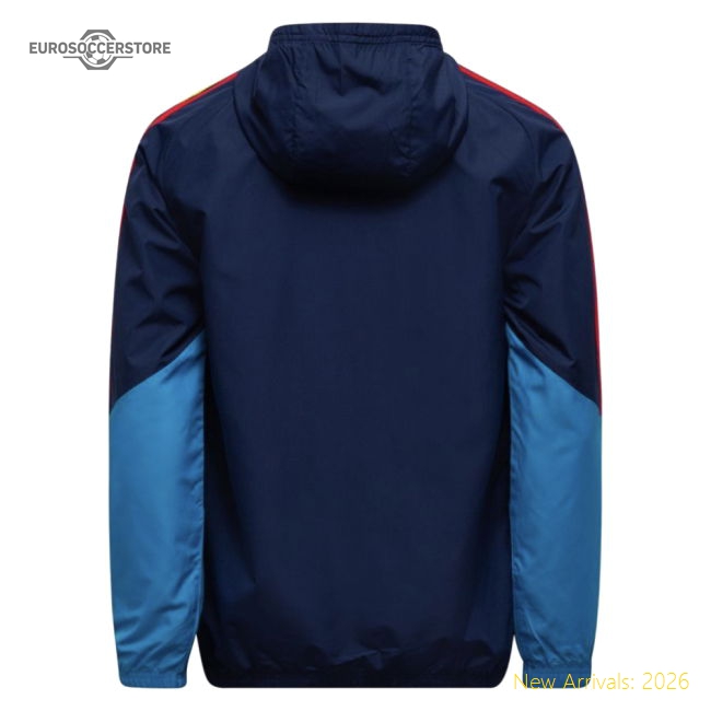 2026-2027 Spain Allweather Jacket (Night Indigo)-Football Shirts Shop