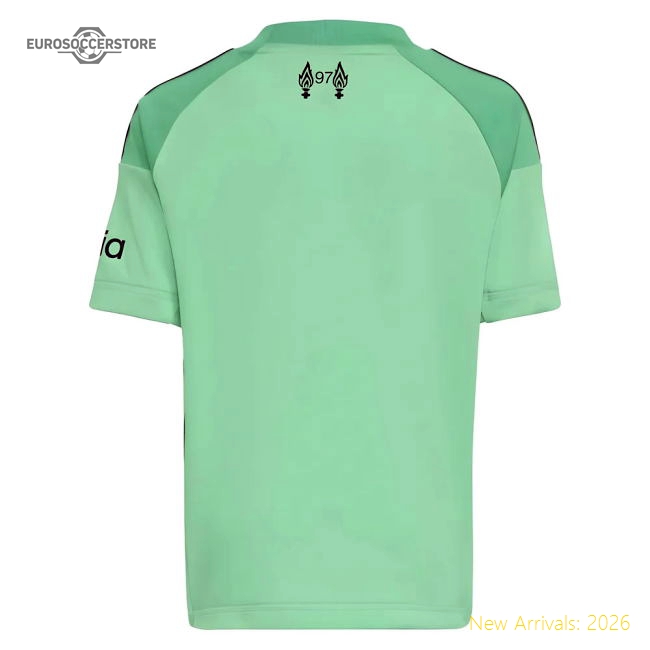 2025-2026 Liverpool Home Goalkeeper Mini Kit-Football Shirts Shop