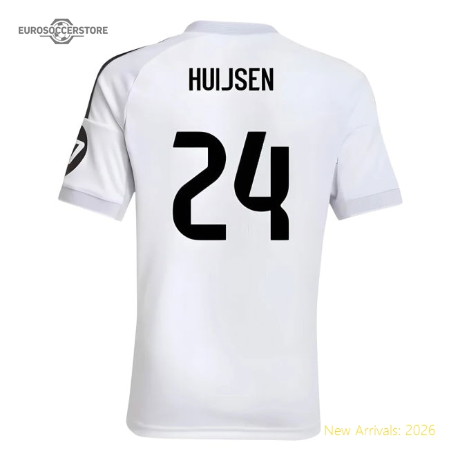 2025-2026 Real Madrid Home Shirt (Kids) (Huijsen 24)-Football Shirts Shop