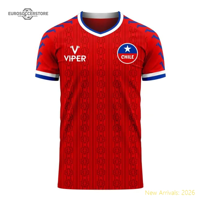 Chile 2025-2026 Home Concept Football Kit (Viper) (Your Name)-Football Shirts Shop