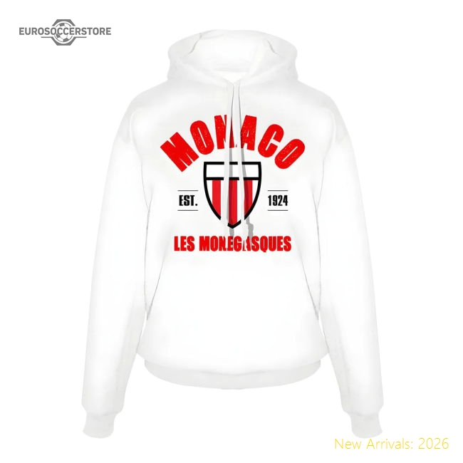 Monaco Est.1924 footer with hood - White-Football Shirts Shop