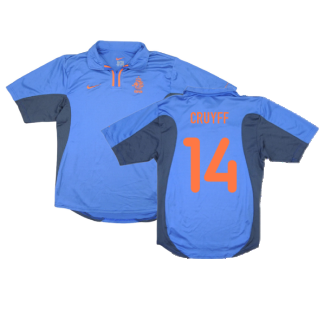 Holland 2000-02 Away Shirt ((Very Good) XL) (Cruyff 14)-Football Shirts Shop