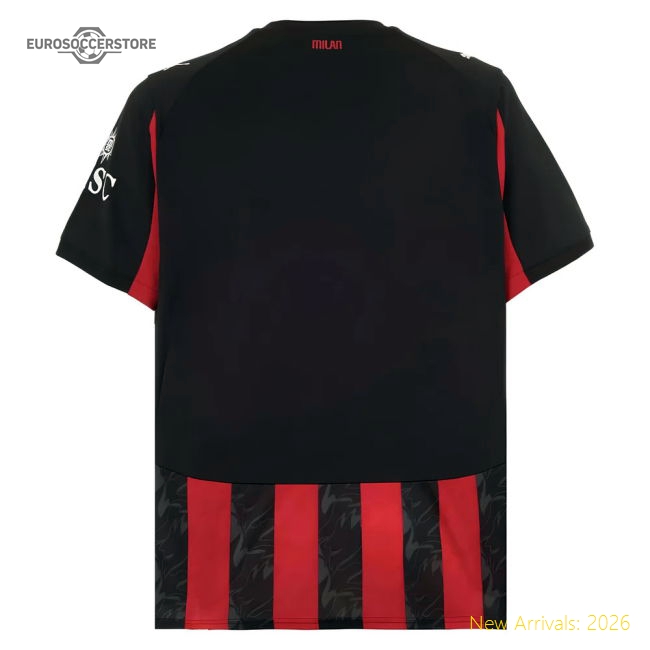 2025-2026 AC Milan Home Shirt (Pulisic 11)-Football Shirts Shop