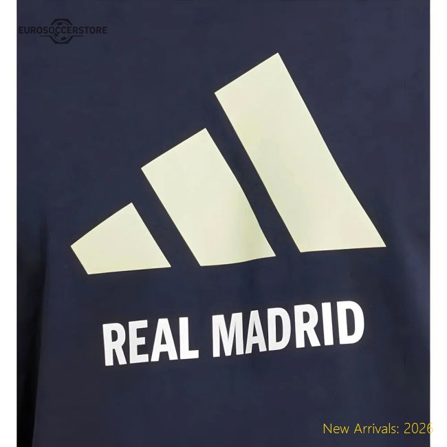 2025-2026 Real Madrid Seasonal Graphic Tee (Legend Ink)-Football Shirts Shop