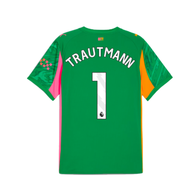 2025-2026 Man City Goalkeeper Away Shirt (Green) (Trautmann 1)-Football Shirts Shop