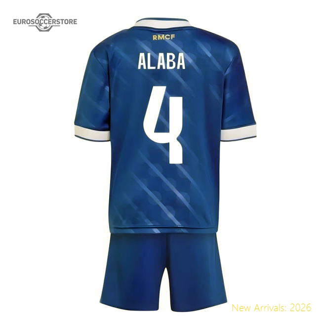 2025-2026 Real Madrid Third Youth Kit (Alaba 4)-Football Shirts Shop