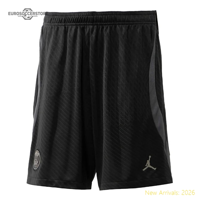 2023-2024 PSG Strike Training Shorts (Black)-Football Shirts Shop