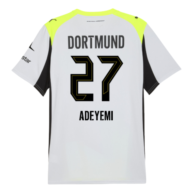 2025-2026 Borussia Dortmund Away Shirt (Adeyemi 27)-Football Shirts Shop