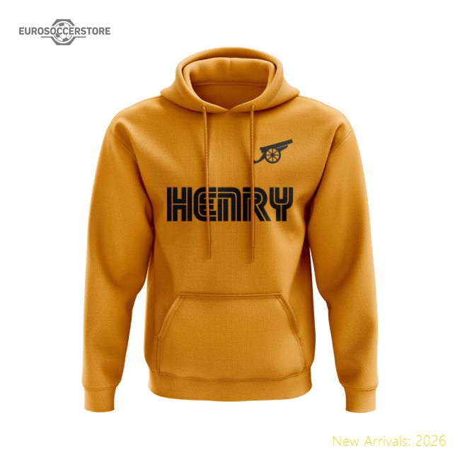 Arsenal 2001-02 Henry Hoody (Gold)-Football Shirts Shop