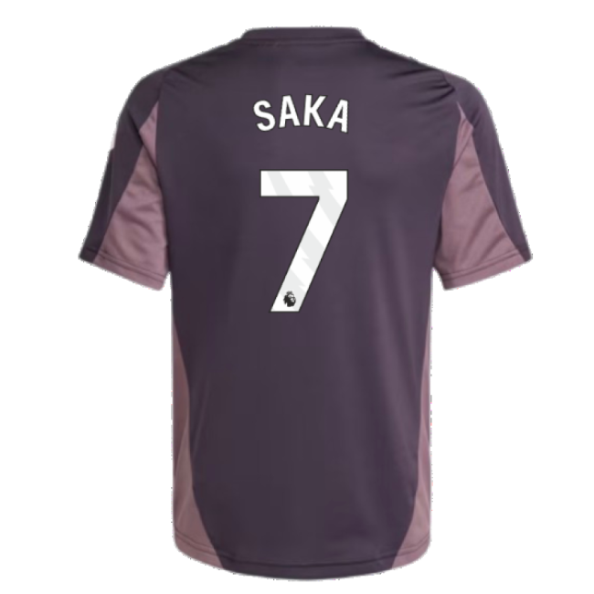 2024-2025 Arsenal Training Jersey (Aurora Black) - Kids (Saka 7)-Football Shirts Shop