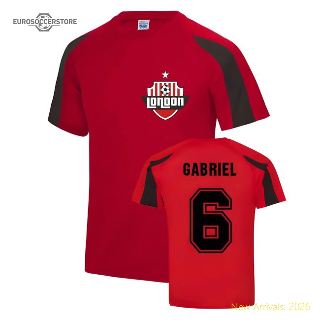 Gabriel Arsenal Sports Training Jersey (Red)-Football Shirts Shop