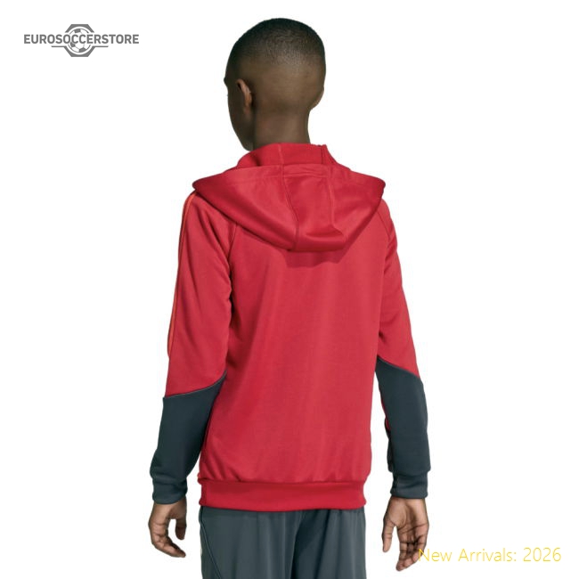 2025-2026 Liverpool Training Hoody (Strawberry Red) - Kids-Football Shirts Shop