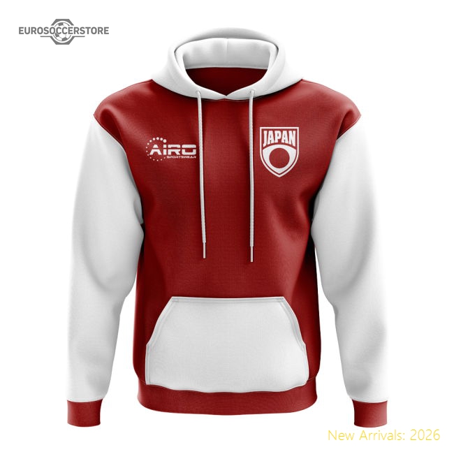 Japan Concept Country Football Hoody (Red)-Football Shirts Shop