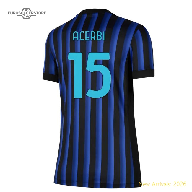 2025-2026 Inter Milan Home Shirt (Womens) (Acerbi 15)-Football Shirts Shop