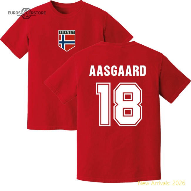Aasgaard Norway Training Jersey (Red)-Football Shirts Shop