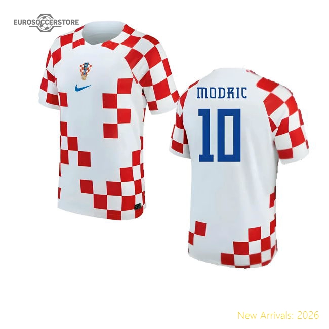 2022-2023 Croatia Home Shirt (MODRIC 10)-Football Shirts Shop