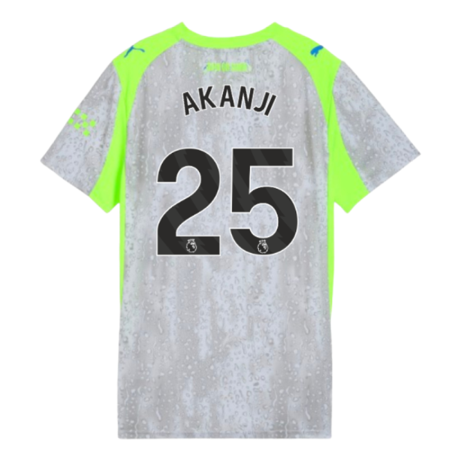 2025-2026 Man City Third Shirt (Womens) (Akanji 25)-Football Shirts Shop