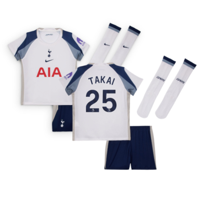 2025-2026 Tottenham Home Little Kids Mini Kit (Takai 25)-Football Shirts Shop