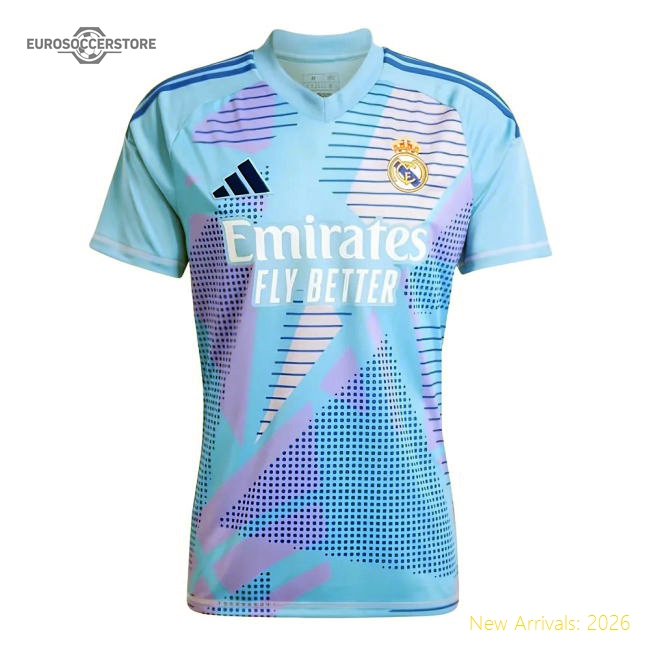 2024-2025 Real Madrid Home Goalkeeper Shirt (Blue)-Football Shirts Shop