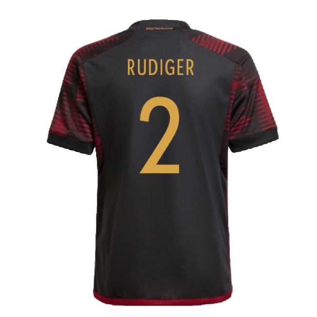 2022-2023 Germany Away Shirt (Kids) (RUDIGER 2)-Football Shirts Shop