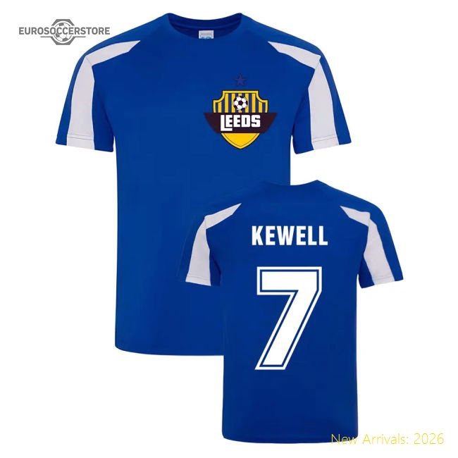 Harry Kewell Leeds Sports Training Jersey (Blue)-Football Shirts Shop