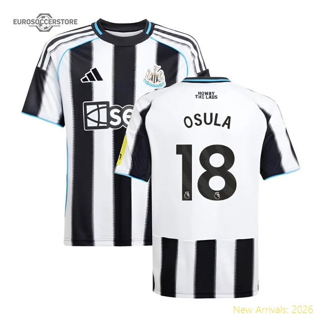 2025-2026 Newcastle Home Shirt (Kids) (Osula 18)-Football Shirts Shop