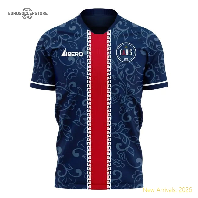 Paris 2025-2026 Home Concept Football Kit (Libero) (RONALDINHO 10)-Football Shirts Shop