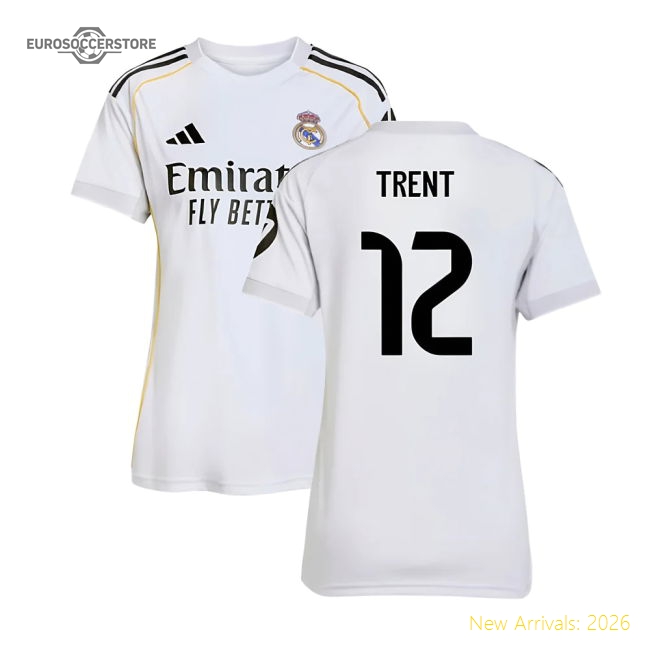 2025-2026 Real Madrid Home Shirt (Womens) (Trent 12)-Football Shirts Shop