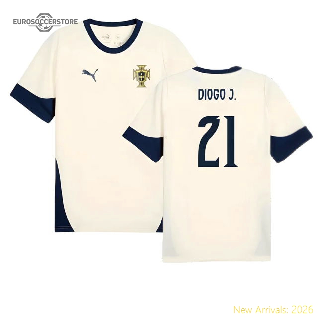 2025-2026 Portugal Training Jersey (Sugared Almond) (Diogo J. 21)-Football Shirts Shop