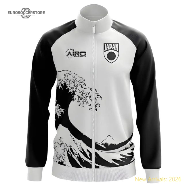 Japan Concept Football Track Jacket (White)-Football Shirts Shop