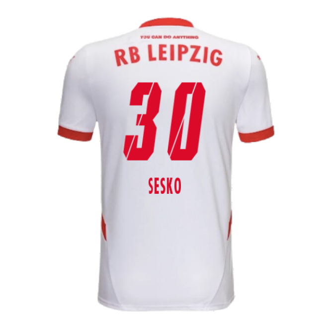 2024-2025 Red Bull Leipzig Home Shirt (Kids) (Sesko 30)-Football Shirts Shop