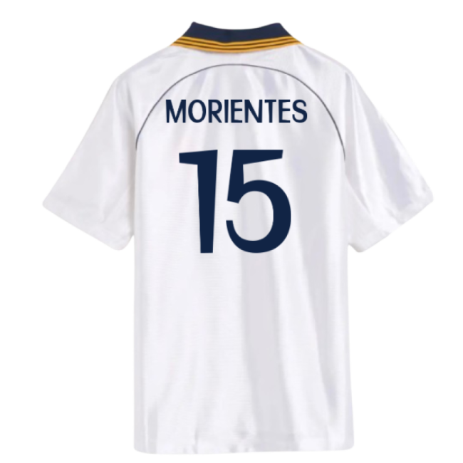 1998-2000 Real Madrid Reissue Home Shirt (Morientes 15)-Football Shirts Shop