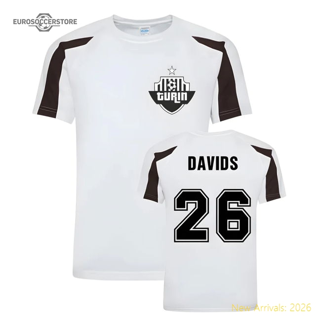 Edgar Davids Juventus Sports Training Jersey (White)-Football Shirts Shop
