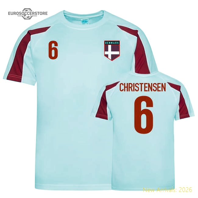 Denmark Sports Training Jersey (Christensen 6)-Football Shirts Shop