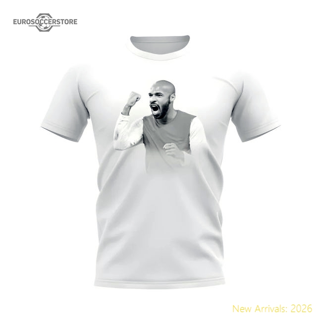 Thierry Henry Legend T-Shirt (White)-Football Shirts Shop