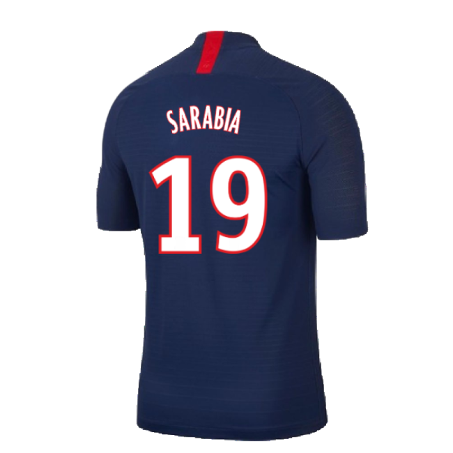 PSG 2019-20 Home Nike Vaporknit Shirt ((Mint) S) (Sarabia 19)-Football Shirts Shop