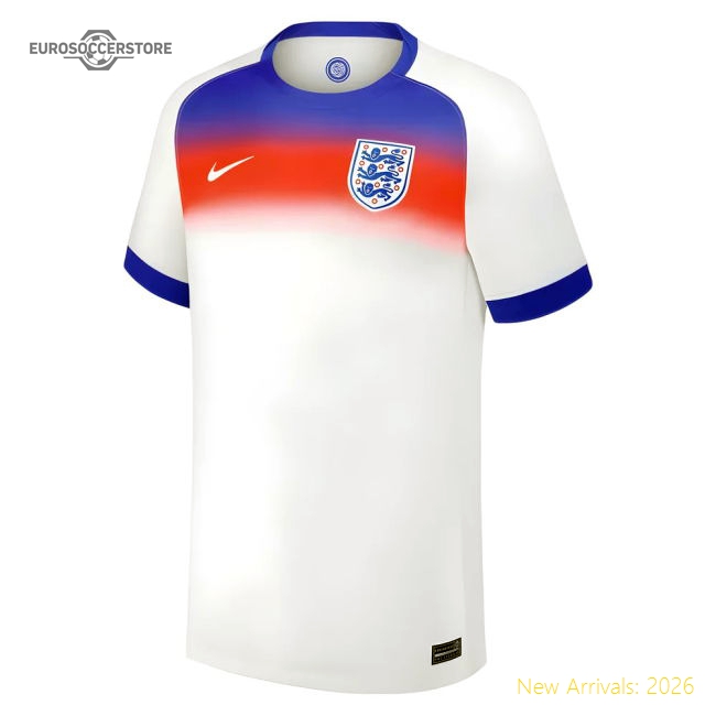 2025 England Womens Team Home Shirt (Unisex)-Football Shirts Shop