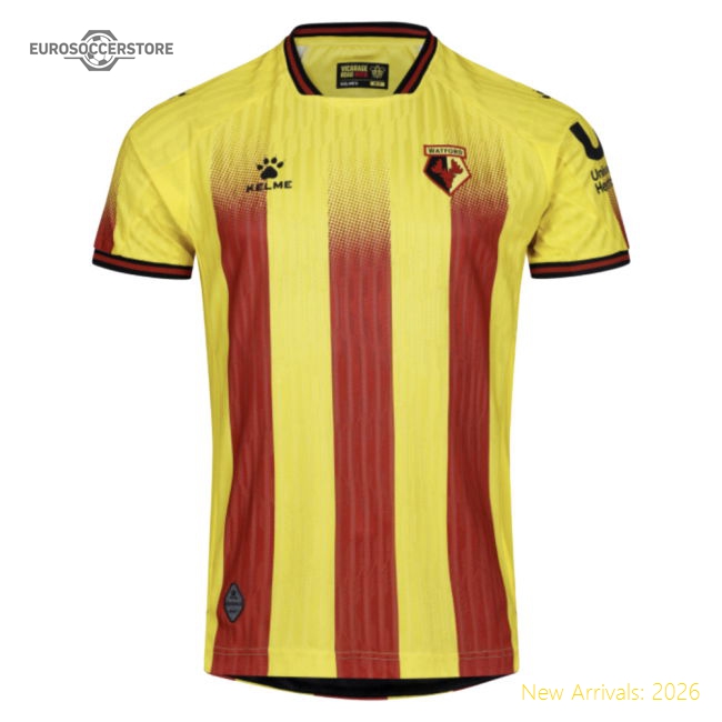 2025-2026 Watford Home Shirt-Football Shirts Shop