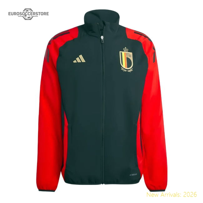 2024-2025 Belgium Presentation Jacket (Black)-Football Shirts Shop