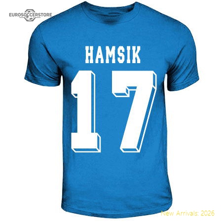 Marek Hamsik Napoli Hero T-shirt (sky Blue)-Football Shirts Shop
