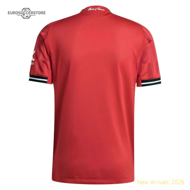 2025-2026 Man Utd Authentic Home Shirt-Football Shirts Shop