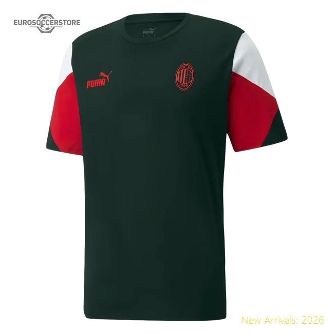 2021-2022 AC Milan FtblCulture Tee (Black)-Football Shirts Shop