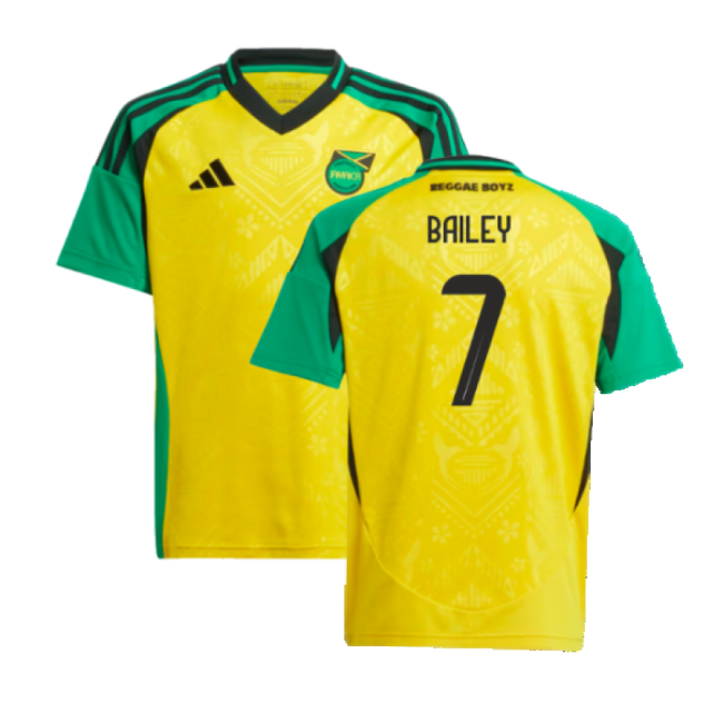 2024-2025 Jamaica Home Shirt (Kids) (Bailey 7)-Football Shirts Shop