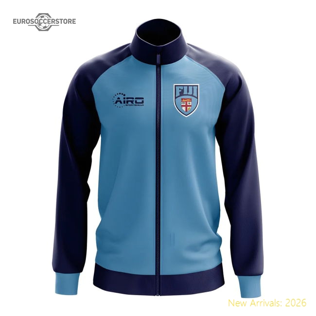 Fiji Concept Football Track Jacket (Sky)-Football Shirts Shop