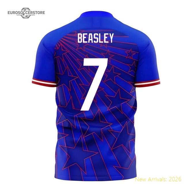 USA 2025-2026 Away Concept Football Kit (Libero) (BEASLEY 7)-Football Shirts Shop