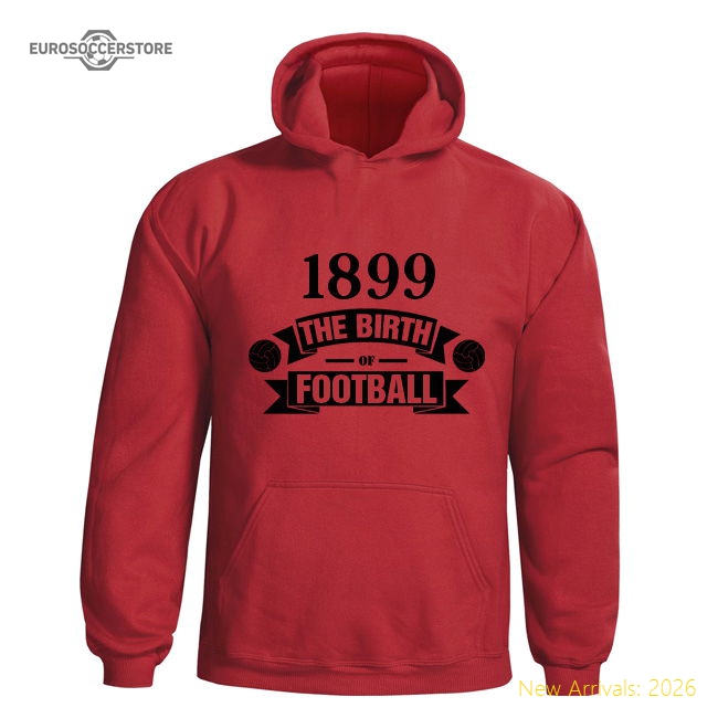 Ac Milan Birth Of Football Hoody (red)-Football Shirts Shop